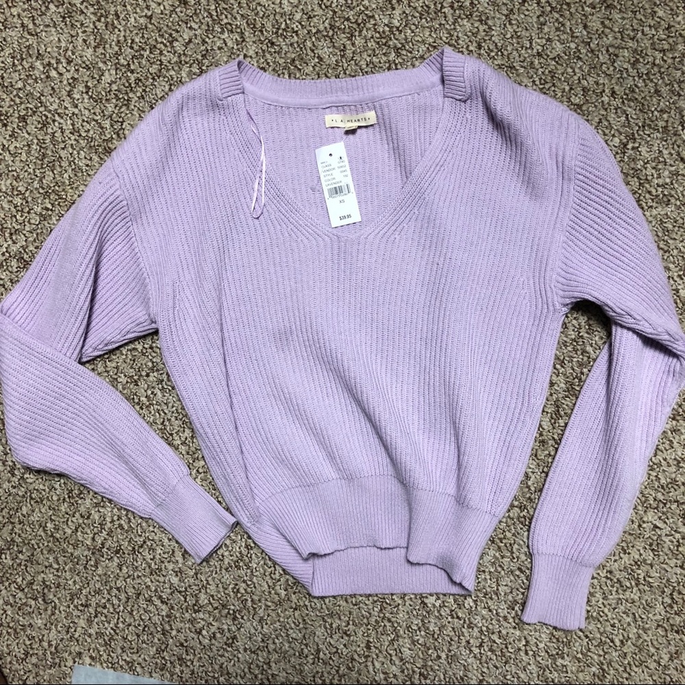 Crop baggy sweater